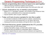 Generic Programming Techniques in C