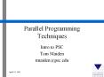 Parallel%20Programming%20Techniques PowerPoint PPT Presentation