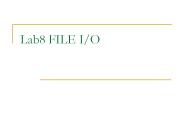 Lab8 FILE I/O
