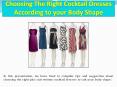 Choosing The Right Cocktail Dresses According to your Body Shape (1) PowerPoint PPT Presentation