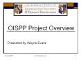 OISPP Project Overview PowerPoint PPT Presentation