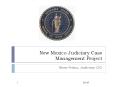 New Mexico Judiciary Case Management Project PowerPoint PPT Presentation