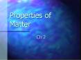 Properties of Matter PowerPoint PPT Presentation