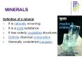 MINERALS PowerPoint PPT Presentation