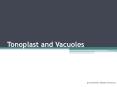 Tonoplast%20and%20Vacuoles PowerPoint PPT Presentation