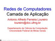Redes de Computadores Camada de Aplica