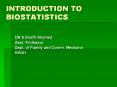 INTRODUCTION%20TO%20BIOSTATISTICS PowerPoint PPT Presentation