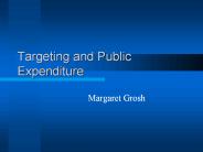 Targeting and Public Expenditure