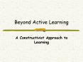 Beyond Active Learning PowerPoint PPT Presentation