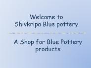 Buy Beautiful Blue Pottery