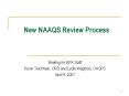 New NAAQS Review Process PowerPoint PPT Presentation