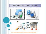 Easily Pass 200-310 CCDA Exam