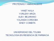 PROTEINAS Y AMINOACIDOS