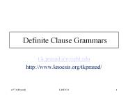 Definite Clause Grammars