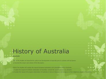 History of Australia