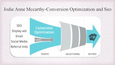 Jodie Anne Mccarthy Conversion Optimization and Seo