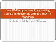 Rachelle Brown, Utah HMIS System Administrator