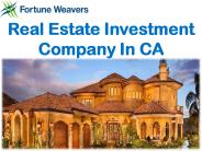 Real Estate Investment Company In CA
