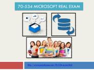 70-534 Certification Practice Test