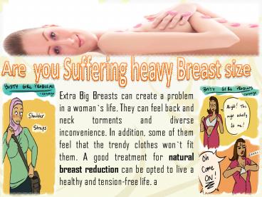 Natural Breast Reduction treatment in India