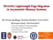 DUANG: Lightweight Page Migration in Asymmetric Memory Systems