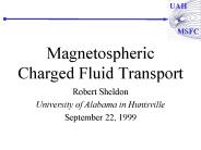 Magnetospheric Charged Fluid Transport