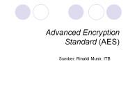 Advanced Encryption Standard (AES)