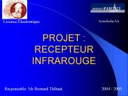 PROJET : RECEPTEUR INFRAROUGE