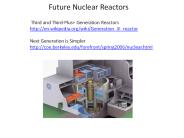Future Nuclear Reactors