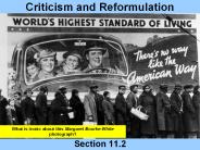 Criticism and Reformulation