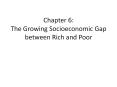 Chapter 6: The Growing Socioeconomic Gap between Rich and Poor PowerPoint PPT Presentation