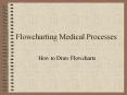Flowcharting Medical Processes PowerPoint PPT Presentation