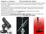 Chapter 10, Section 1The Scientific Revolution