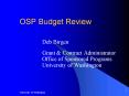 OSP Budget Review PowerPoint PPT Presentation
