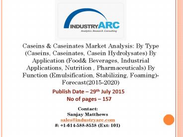 Caseins & Caseinates: high applications for nutrition supplements for athletes.