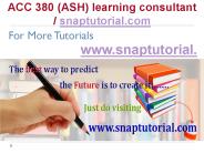 ACC 380 (ASH) Learning Consultant / snaptutorial.com