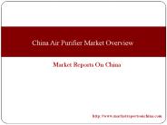 China Air Purifier Market Overview