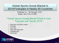 Global Sports Goods Market to 2019 : Growth PowerPoint PPT Presentation