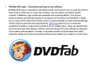 DVDFab DVD copy–Convenient and easy to use software