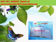 HIS 301 ASSIST Spirit of innovation/his301assistdotcom
