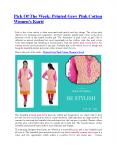 Pick Of The Week: Printed Grey Pink Cotton Women’s Kurti PowerPoint PPT Presentation