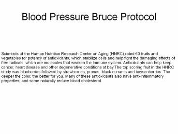 Blood Pressure Protocol Guide
