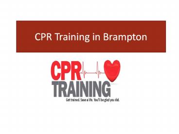 CPR Training in Brampton
