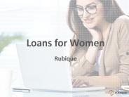 Loans For Women- Rubique