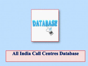 All India Call Centres Database
