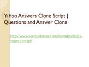 Yahoo Answers Clone Script | Questions and Answer Clone (1)