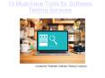 10 Must-have Tools for Software Testing Services PowerPoint PPT Presentation