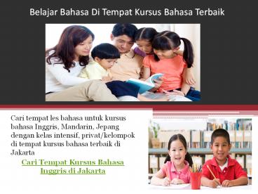 Belajar Bahasa Di Tempat Kursus Bahasa Terbaik
