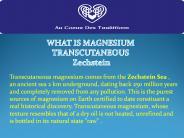 WHAT IS MAGNESIUM TRANSCUTANEOUS Zechstein