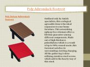 Poly Adirondack Footrest